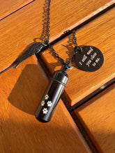 Ladda upp bild till gallerivisning, collier cendres chat bijou funeraire souvenir
