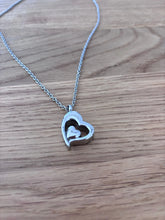 Ladda upp bild till gallerivisning, Collier Cinéraire Double Cœur Argent - photo 1