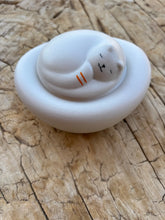 Ladda upp bild till gallerivisning, Urne Chat céramique blanche - photo 6
