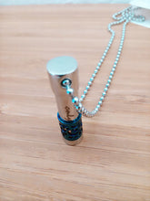 Load image into Gallery viewer, Urne Pendentif Cylindre Bleu - photo 2