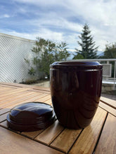 Lade das Bild in den Galerie-Viewer, urne cineraire bordeau ouverte avec vue montagne
