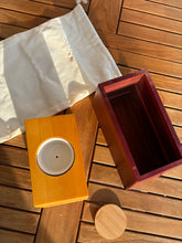 Lade das Bild in den Galerie-Viewer, composants urne funeraire bois flower 
