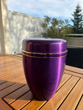 Ladda upp bild till gallerivisning, Urne Métal Œillet violette - photo 6
