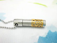 Ladda upp bild till gallerivisning, Urne Pendentif Cylindre Or - photo 3
