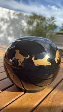 urne sphere chien