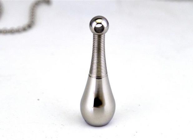 Asche Anhänger Flakon Silber