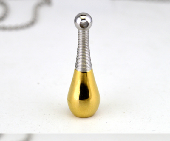 Asche Anhänger Flakon Golden