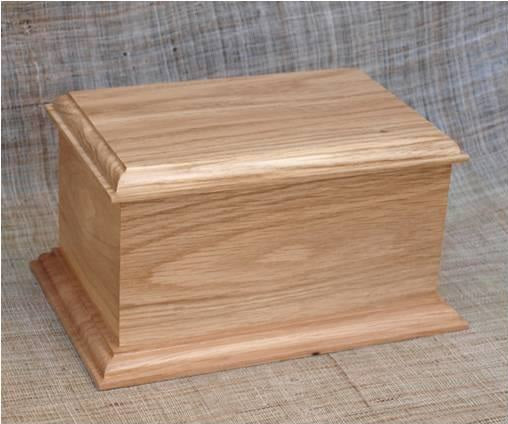 Holz Sarg Einäscherung Urne